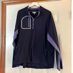 Peter Millar Men's Forge Performance Quarter-Zip pullover size XXL